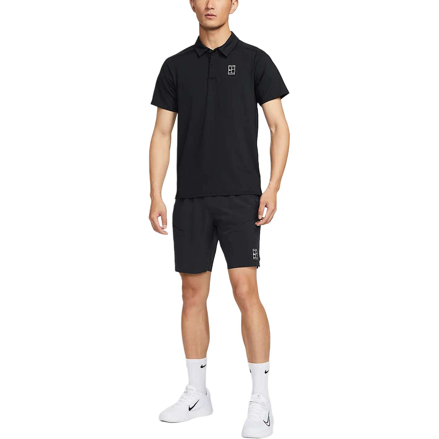 Nike Футболка Court Advantage Dri-FIT мужская black/white — фото 4