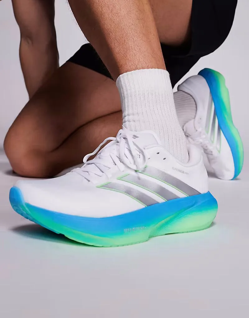 Adidas performance Кроссовки Adidas Running Supernova Rise 3 в бело-сине-зеленом цвете