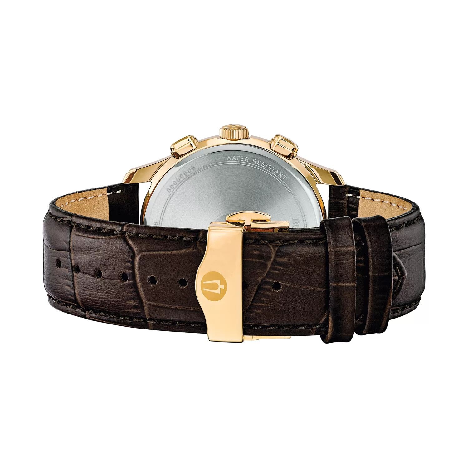 

Мужские классические кожаные часы-хронограф Wilton — 97B169 Bulova