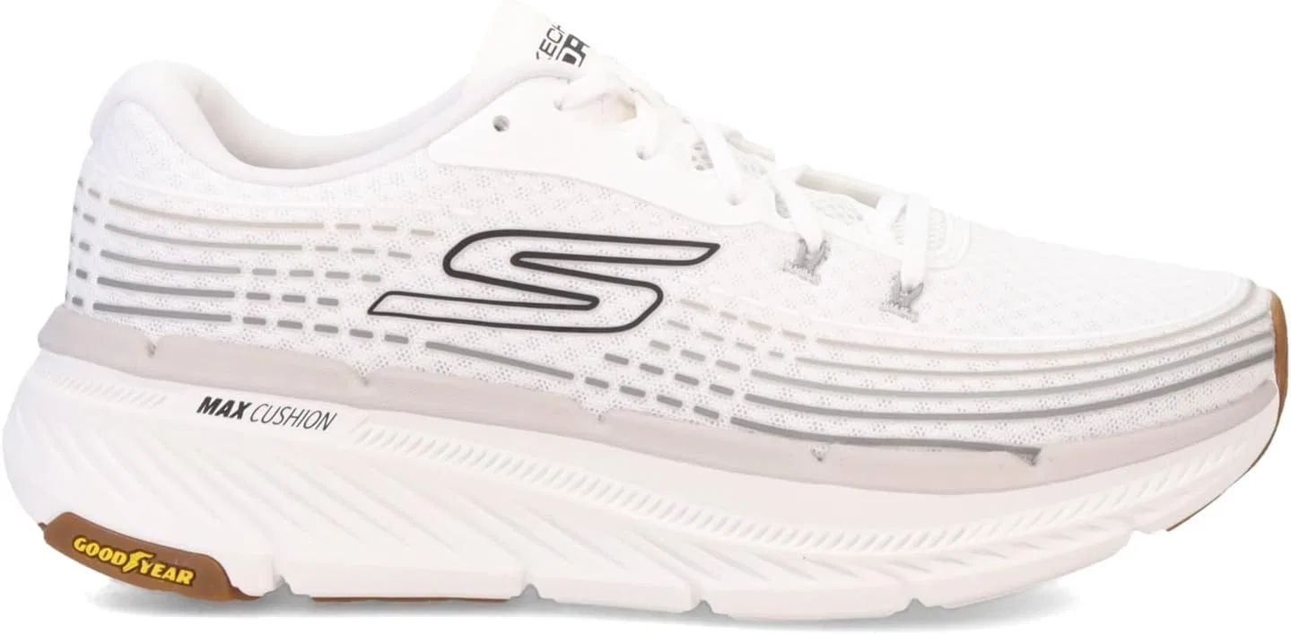 Мужские беговые кроссовки Skechers Max Cushioning Premier Vantage 2.0, White Textile Synthetic — фото 3