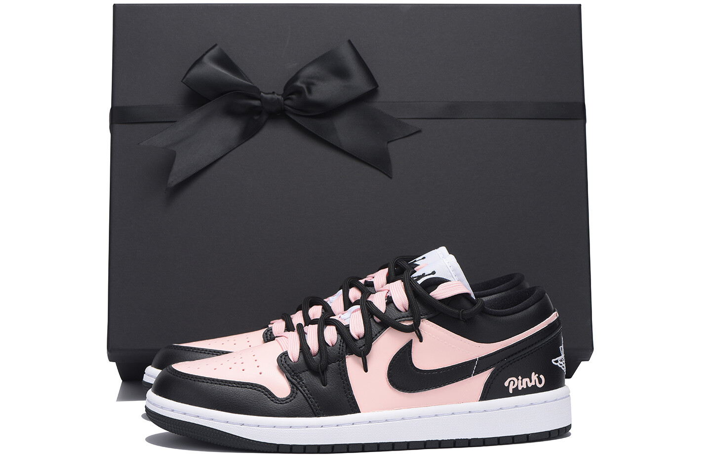 

Кроссовки Air Jordan 1 Vintage Basketball Shoes Women's Low-Top Pink, розовый