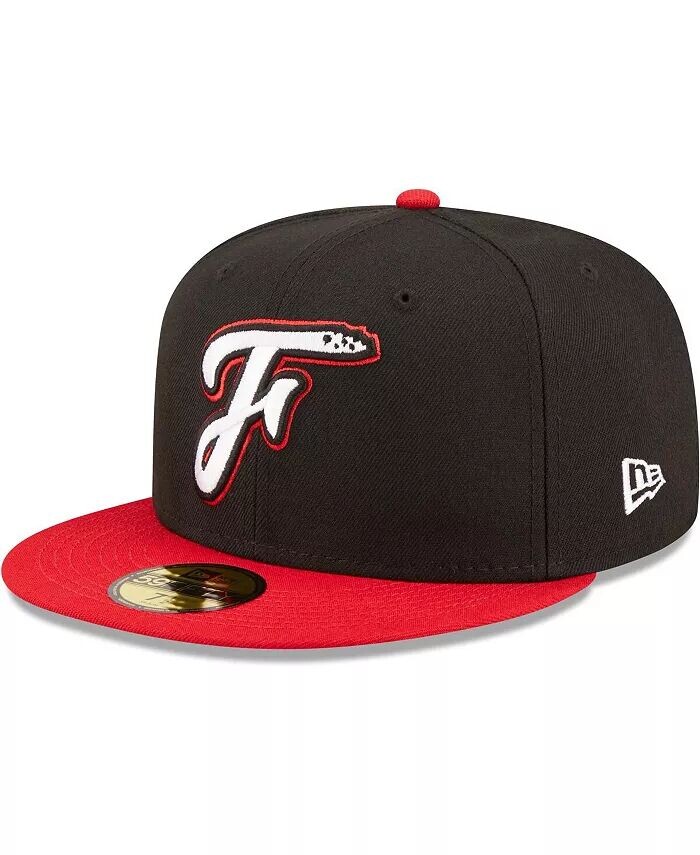 

Мужская черная приталенная шляпа Fayetteville Woodpeckers Authentic Collection 59FIFTY New Era