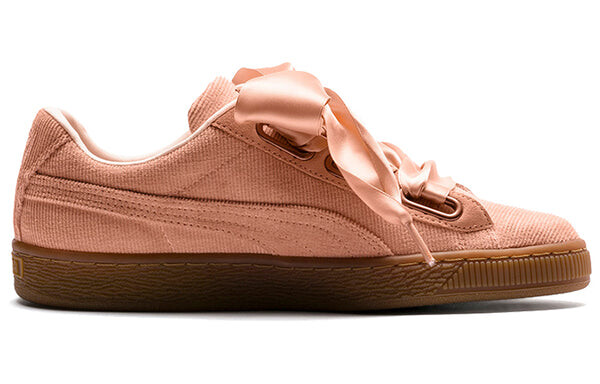 Кроссовки basket heart corduroy 'pink brown' Puma, розовый — фото 2