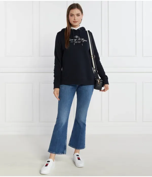 Толстовка HILFIGER SCRIPT DW5 regular fit Tommy Hilfiger, темно-синий — фото 2