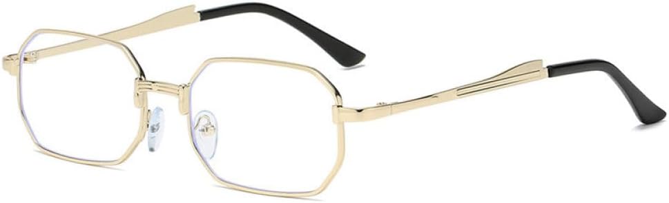 

Узкие солнцезащитные очки 2027 года, модные прямоугольные, для женщин и мужчин, металлические, для вождения, классические очки с защитой от УФ-излучения UV400 MTZJH, Gold Clear