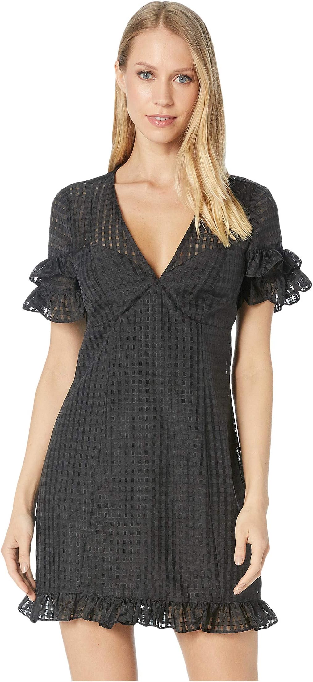 

Платье BCBGeneration Cocktail Fit & Flare Seamed Woven Dress, черный