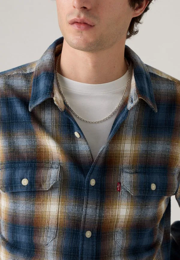 Рабочая рубашка джексона Levi'S, Warwick Plaid Vintage Indigo Flannel — фото 4