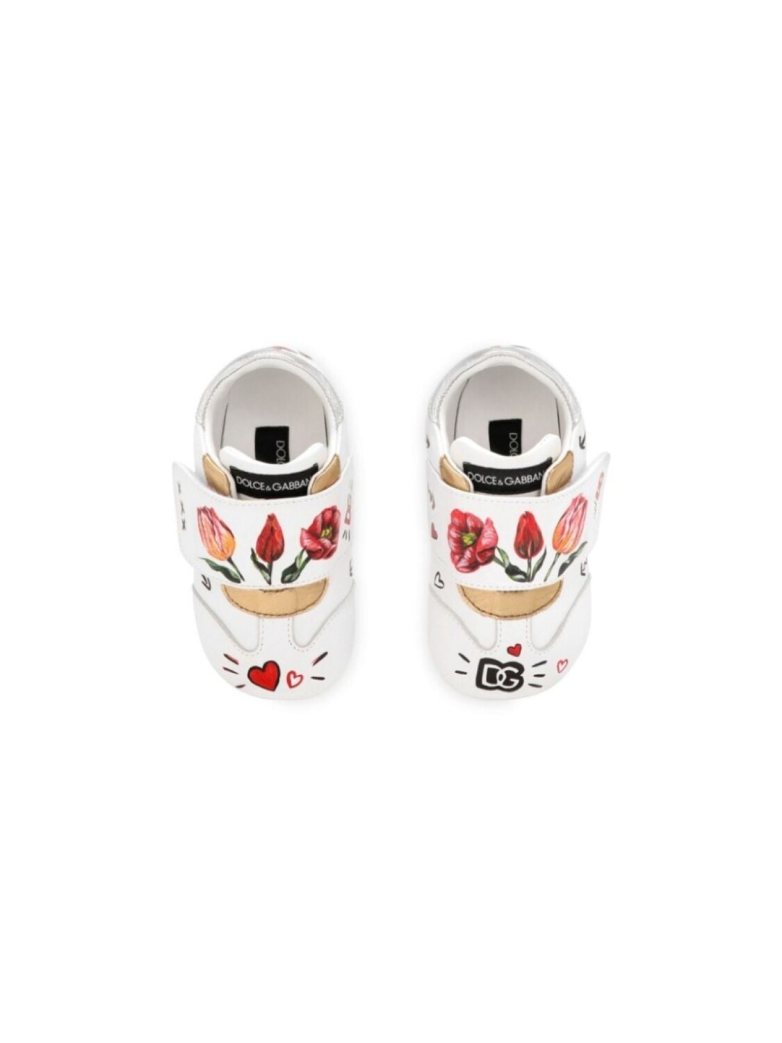 Dolce & Gabbana Kids кеды с нашивкой-логотипом, белый — фото 4