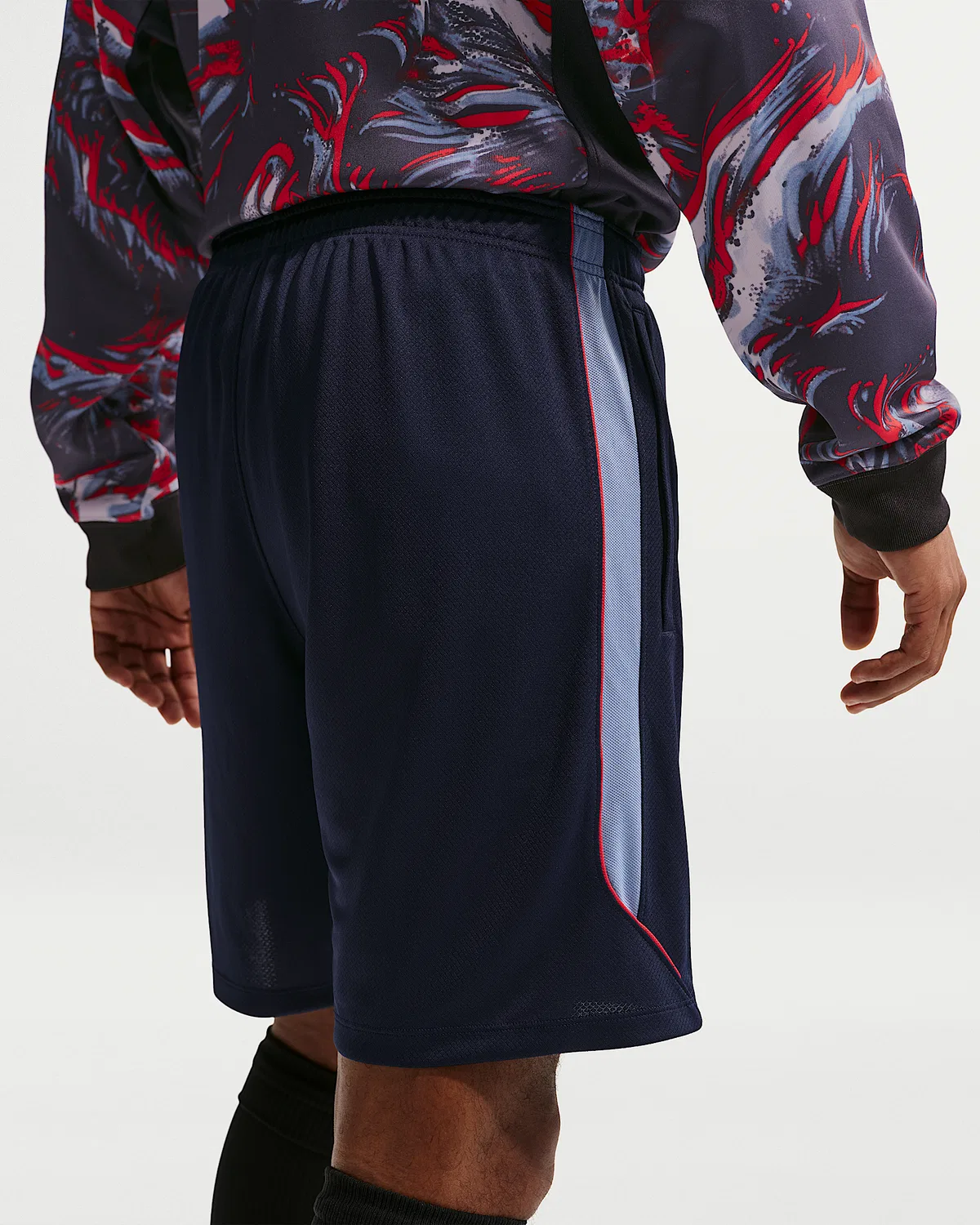 Мужские шорты Nike Dri-FIT Soccer Knit England Strike, Obsidian/Work Blue/White — фото 3