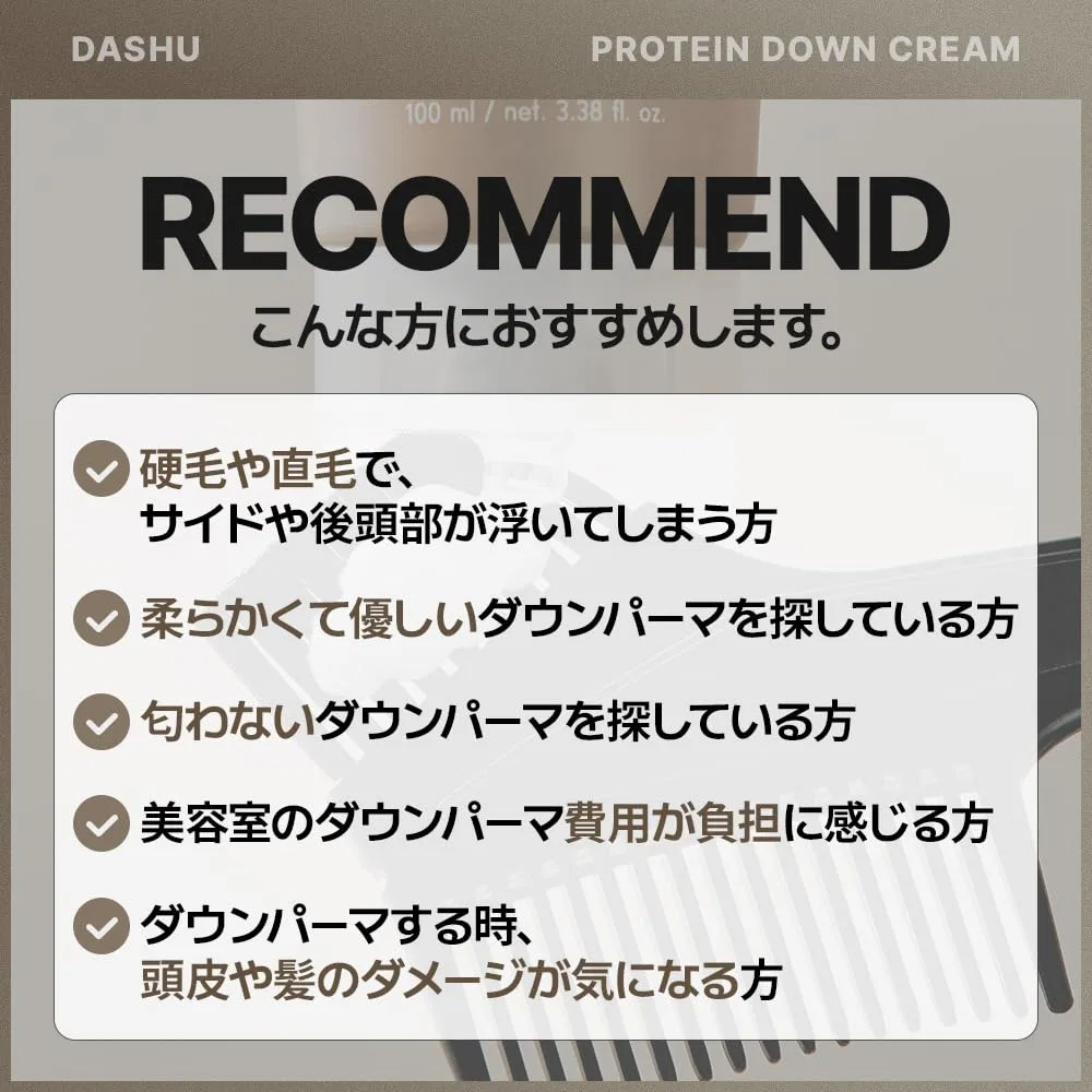 Мужской набор для выпрямления волос DASHU Protein Down Cream DIY Set, 95 мл Dashu — фото 4