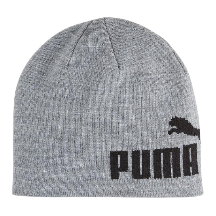 

Вязаная шапка-бини унисекс серые PUMA