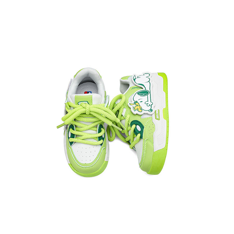 Кроссовки Snoopy Kids Lifestyle Shoes Kids Low-top White, зеленый — фото 3