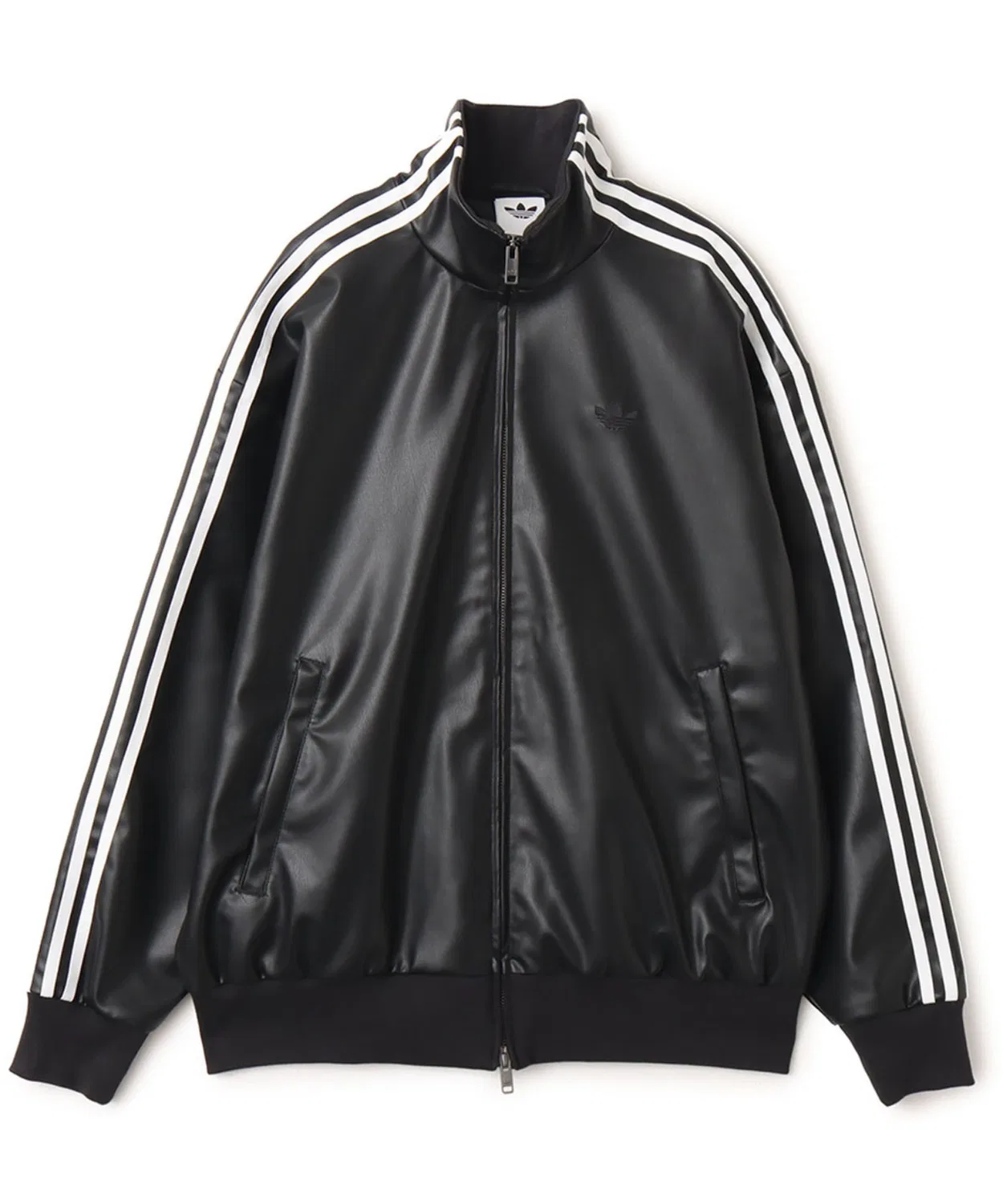 Толстовка спортивная adidas PLEATHER 3STRIPES TRACK TOP, черный