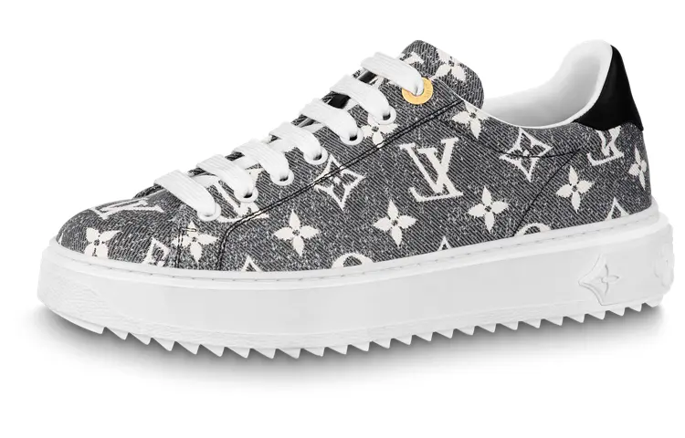 Кроссовки LOUIS VUITTON Time Out Sneakers 'Grey Denim Monogram' Women's