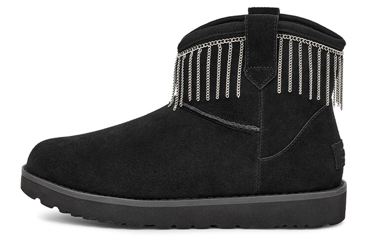 Угги женские UGG Classic Mini Fringe, черный