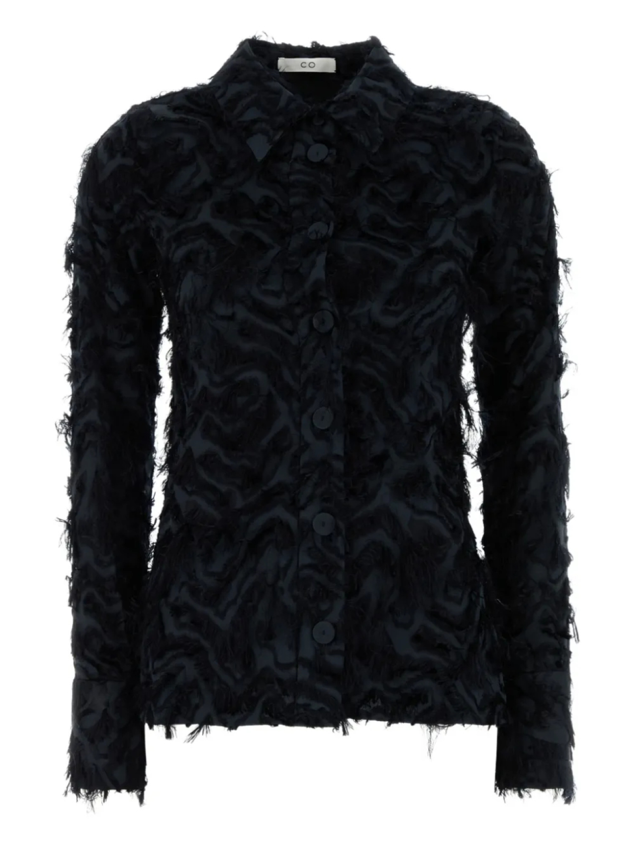 

Рубашка с фактурной отделкой Co, синий