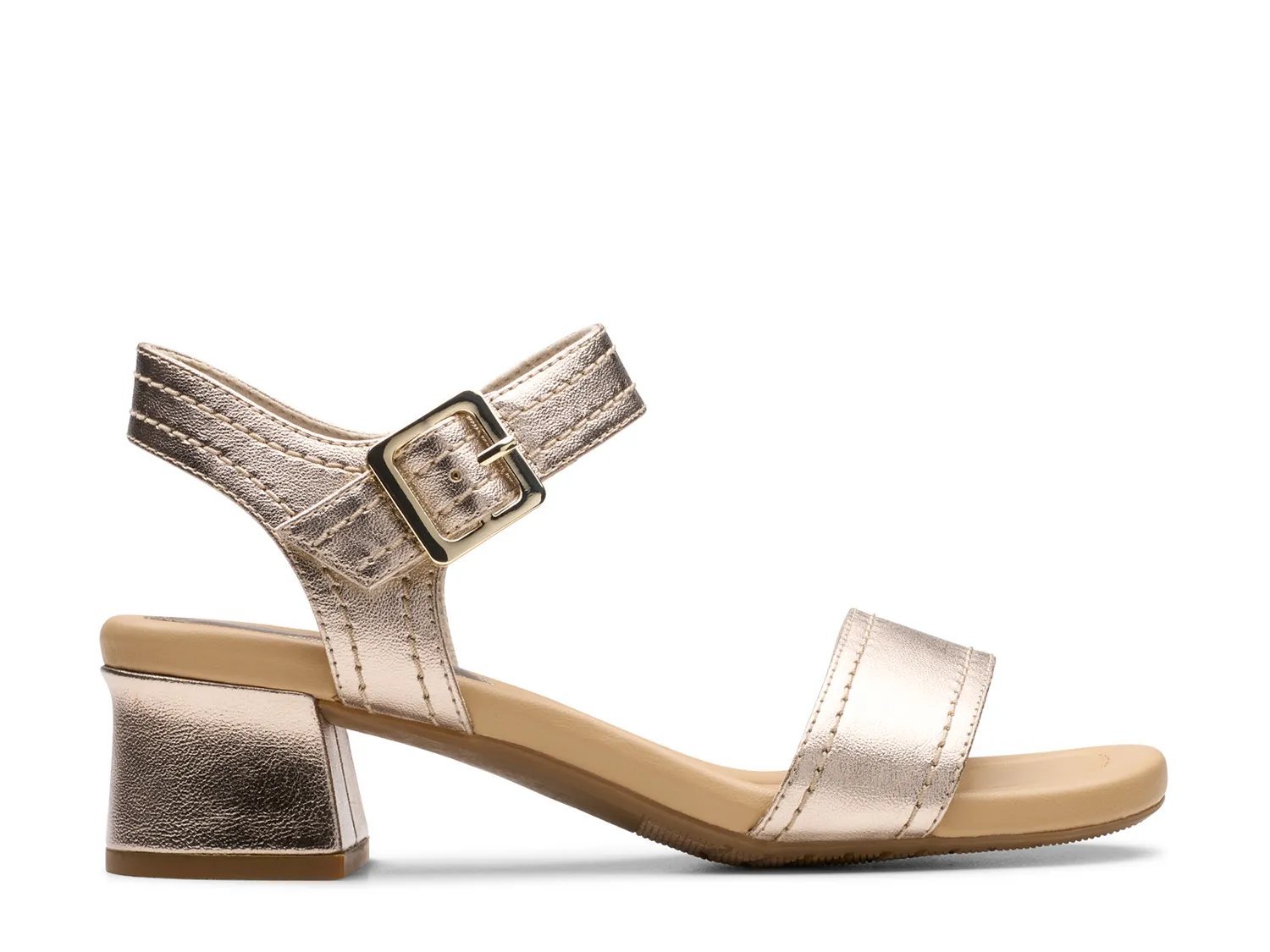 Сандалии Clarks Desirae Coast Sandal, Rose Gold Metallic — фото 4