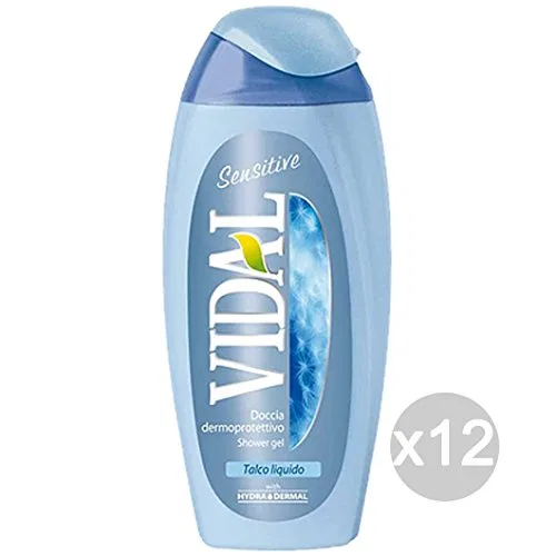Набор из 12 гелей для душа Vidal Talc Liquid Sensitive, 250 мл Vidal
