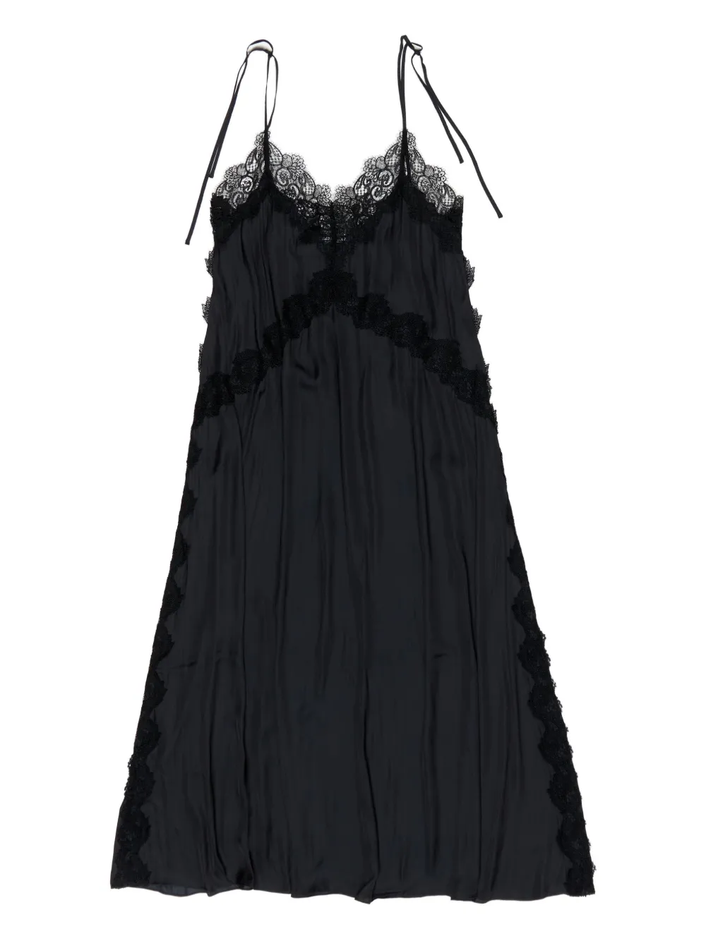 

Комбинация миди с кружевной отделкой Bimba y Lola, черный