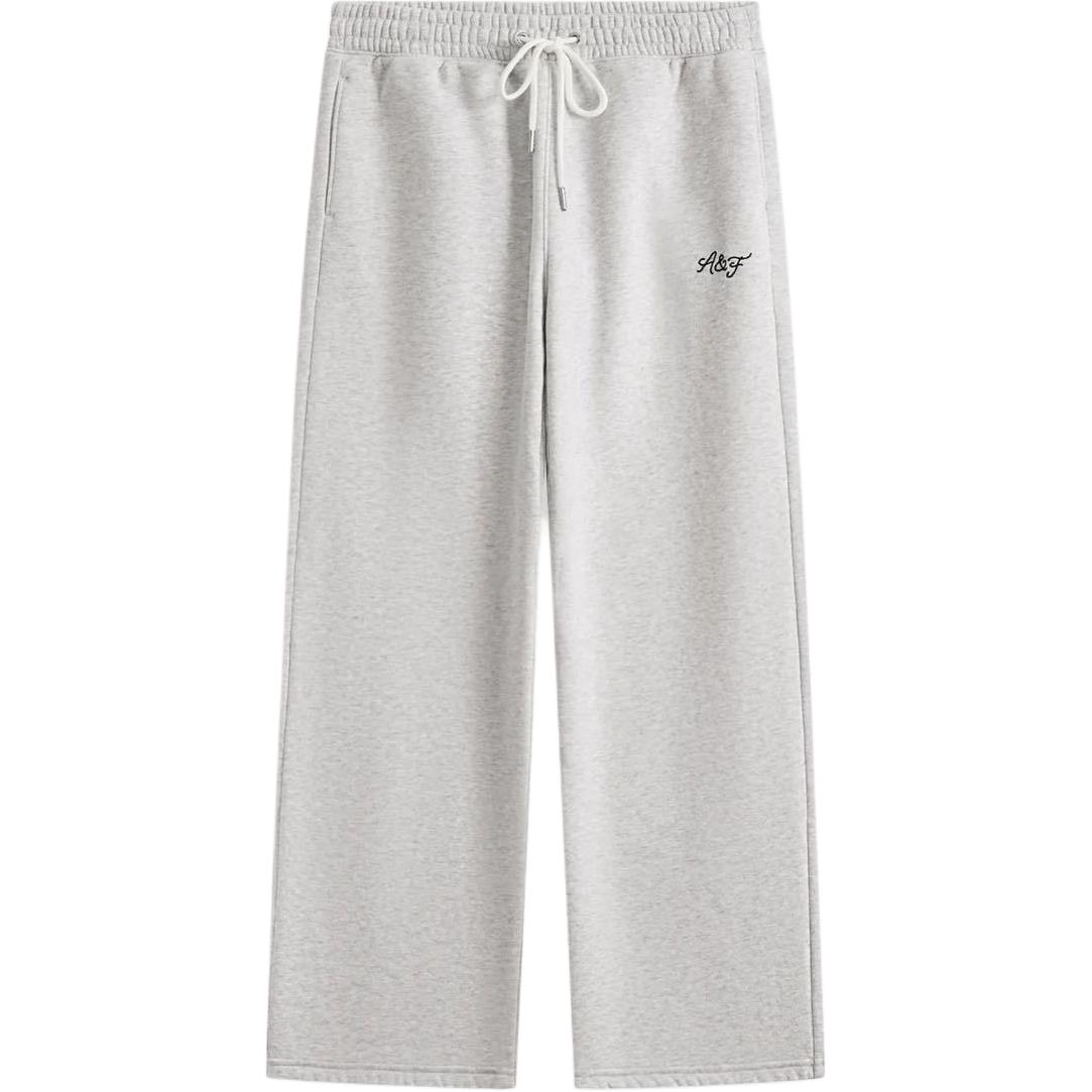 

Вязаные спортивные штаны для женщин Abercrombie＆Fitch, светлый серый