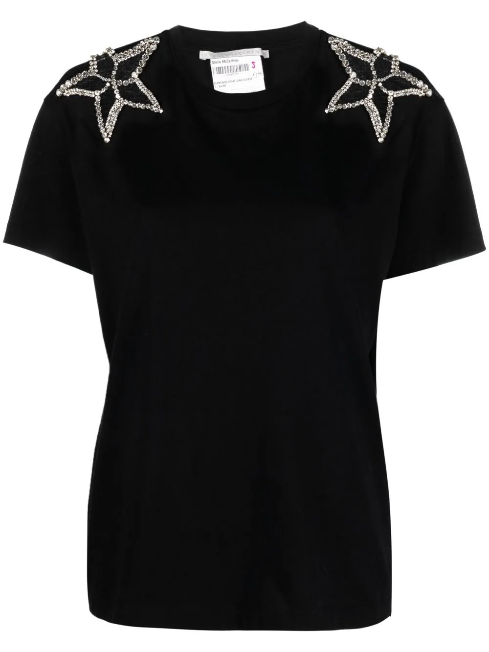 

Футболка с кристаллами STELLA MCCARTNEY, черный