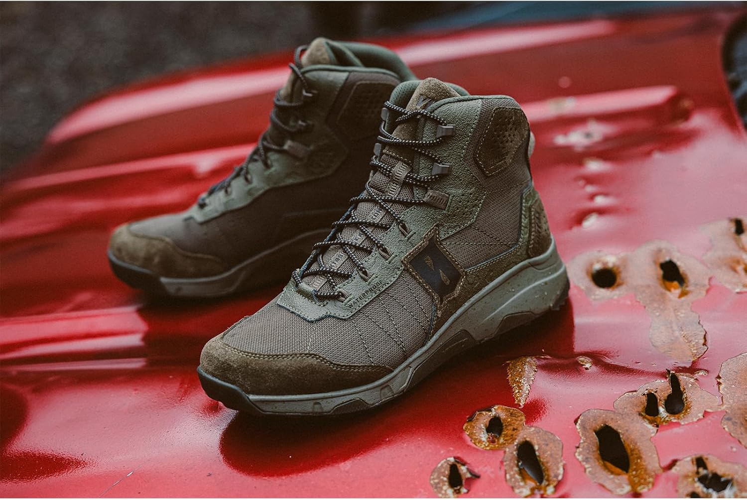 Мужские тактические ботинки VIKTOS Range Trainer XD, водонепроницаемые, дышащие, стойкие к износу с высокой сцеплением, с водоотталкивающей пропиткой DWR, Ranger — фото 3