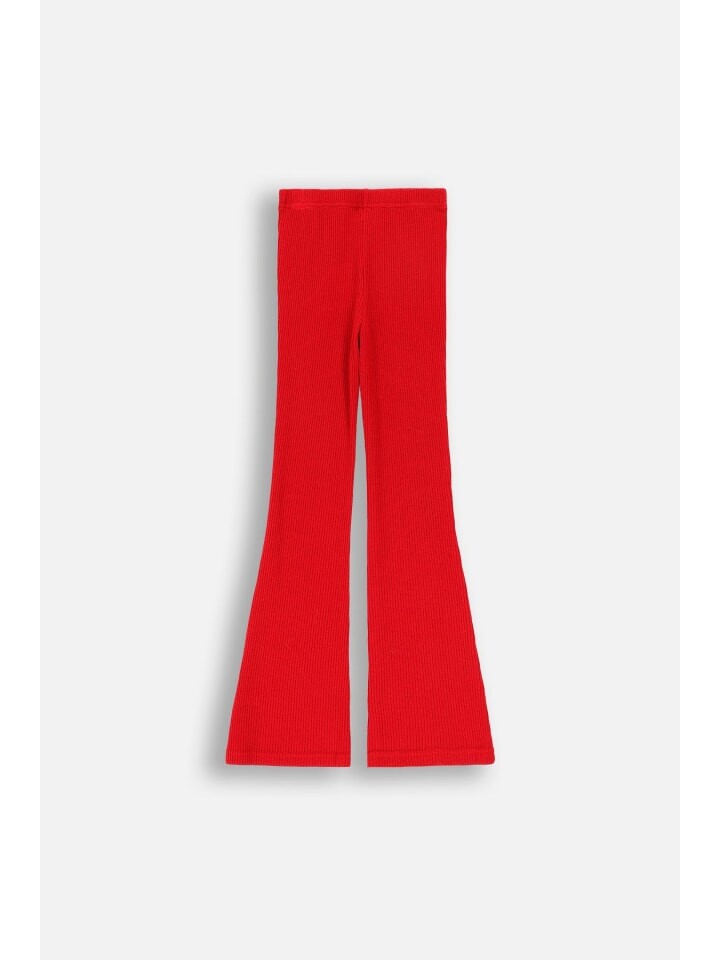 Леггинсы Coccodrillo Gerippte Leggings mit langem Hosenbein, красный — фото 2
