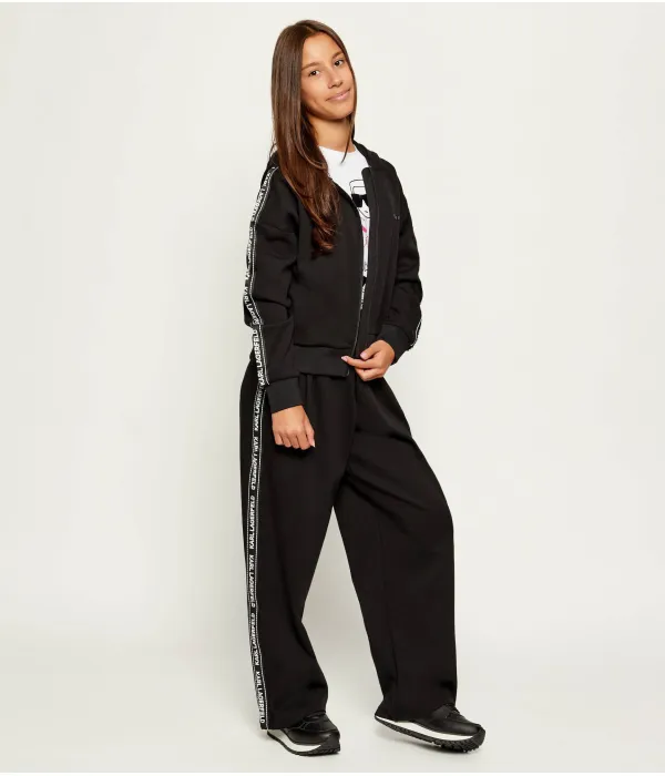 Спортивные штаны Relaxed fit Karl Lagerfeld Kids, черный — фото 2