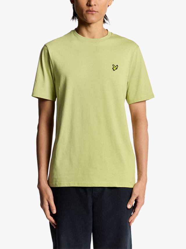 

Хлопковая футболка с круглым вырезом Lyle & Scott, Pale Willow