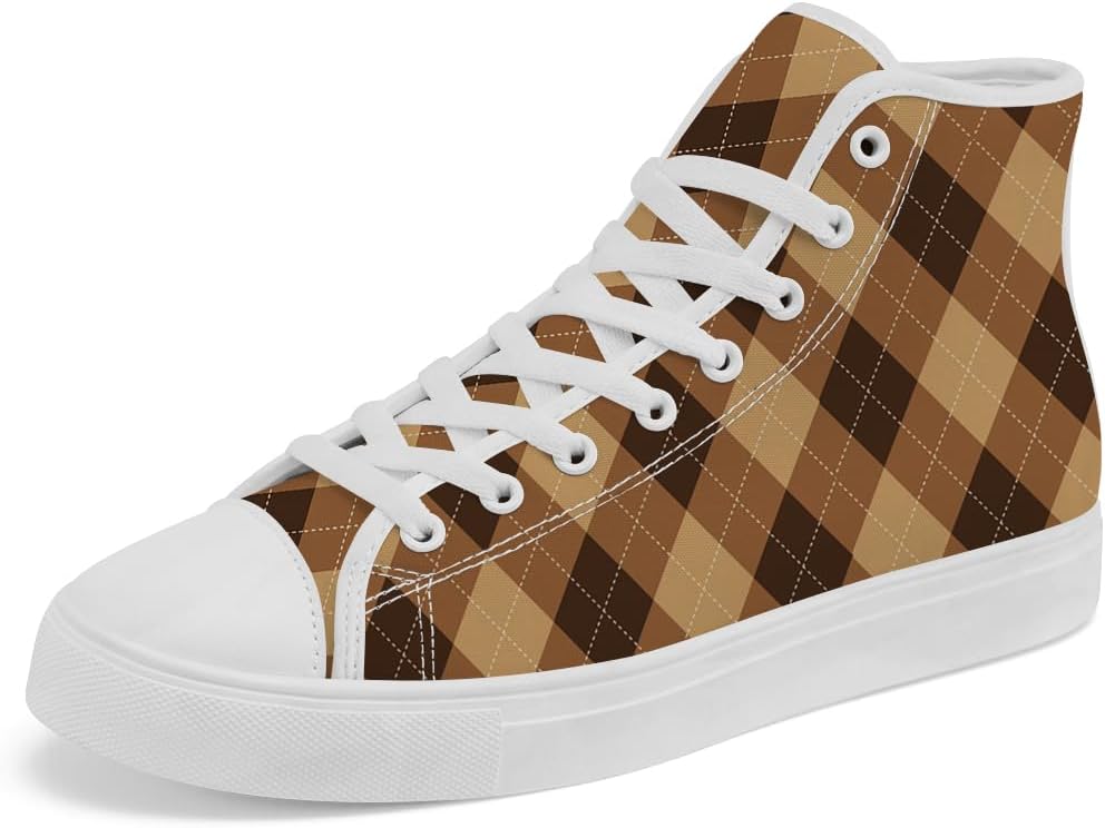 

Кеды Chebing Plaid высокие на шнуровке, повседневная обувь для мужчин и женщин, 615 Brown