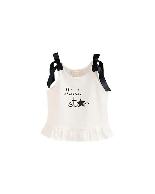 

Футболка для девочки с рюшами Mini Star Dadati, белый