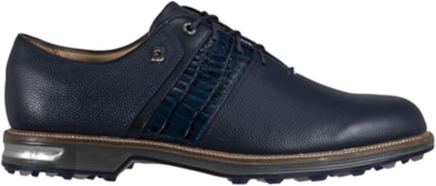 Мужские гольф-ботинки FootJoy серии Premiere Packard прошлого сезона, бело-черные, размер 10,5, черный — фото 3