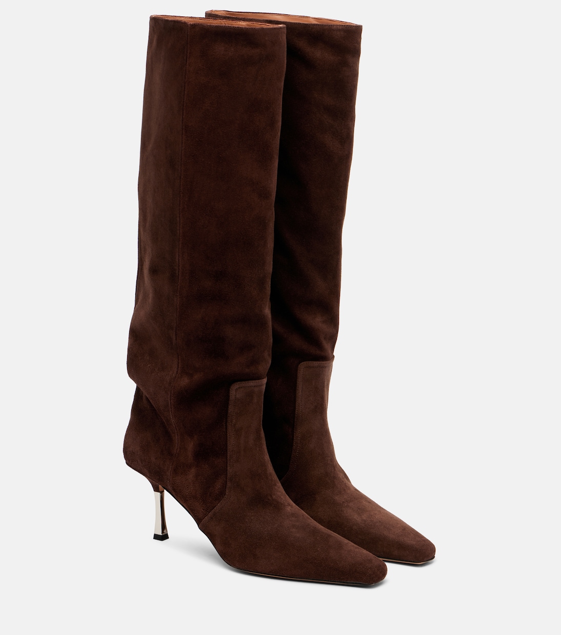 Ботинки Bettina 75 из замши Paris Texas, Cioccolato