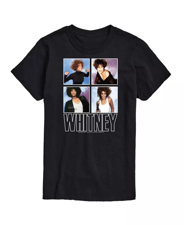

Мужская футболка Whitney Houston с коротким рукавом AIRWAVES, черный