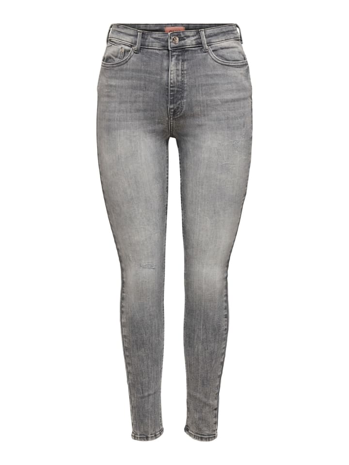 

ONLY Джинсы ONLPAOLA LIFE HW SKINNY AZG852 узкие, серые