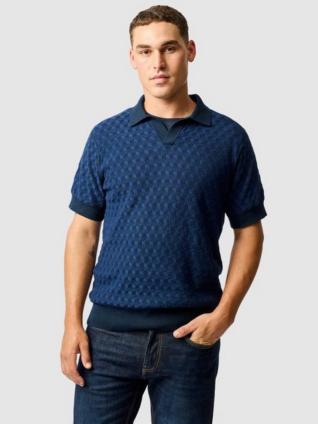 

Galdfield Geo Cotton Regular Fit футболка-поло с коротким рукавом Rodd & Gunn, Ocean