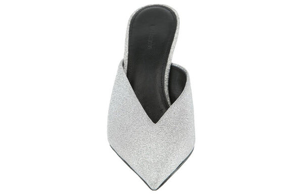 Сандалии glitter knife slingback 'silver' Balenciaga, серебряный — фото 4