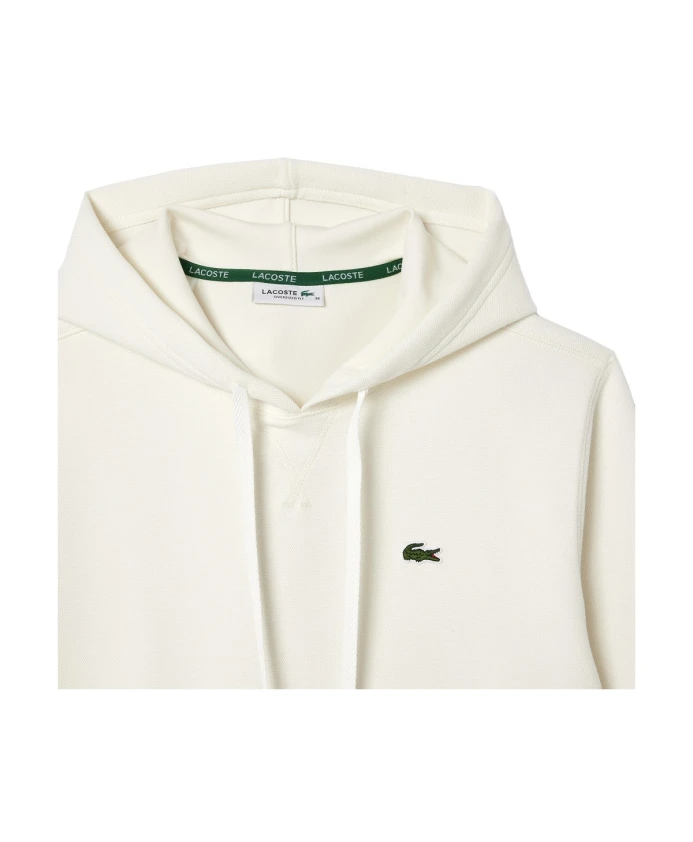 Толстовка Lacoste Кремовая с капюшоном, бежевый — фото 2