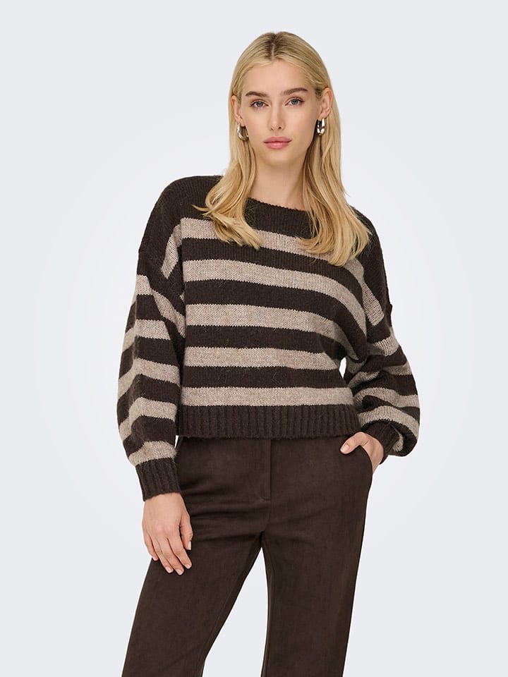 

ONLY Свитер темно-коричневого/бежевого цвета