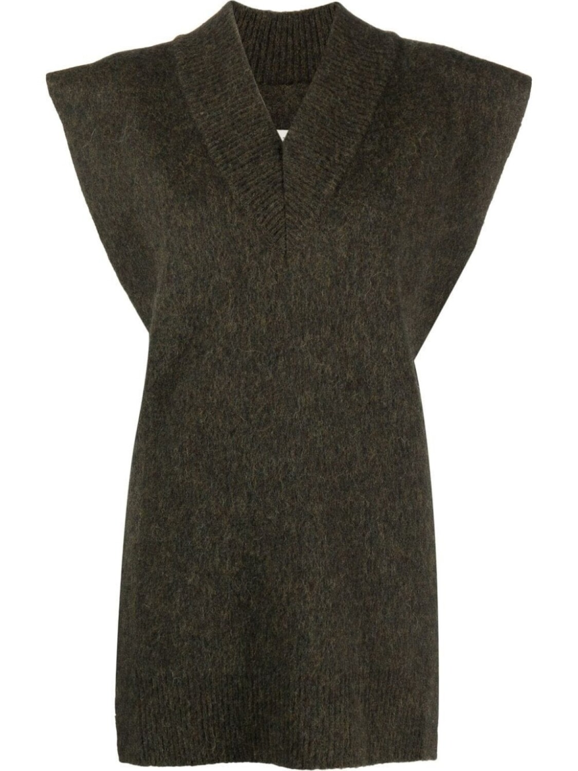 

Maison Margiela шерстяной топ без рукавов, зеленый