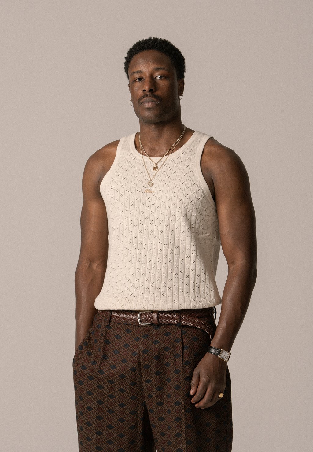 

Майка SCRIPT TANK UNISEX BLKVIS, кремовый