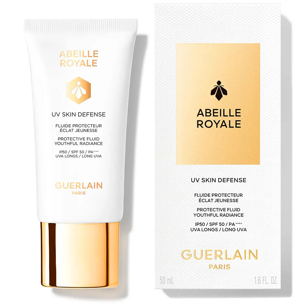 Солнцезащитный крем Abeille royale fluido uv skin defense protección solar spf50 Guerlain, 30 мл. — фото 4