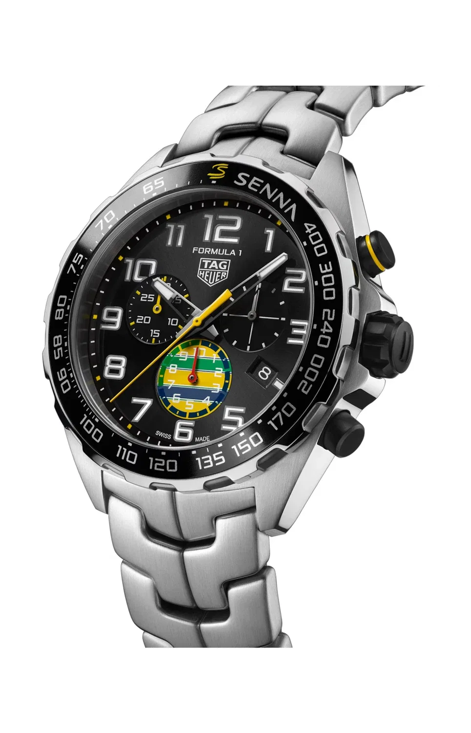 TAG HEUER FORMULA 1 ХРОНОГРАФ X SENNA - ЛИМИТИРОВАННАЯ СЕРИЯ - CAZ101AX.BA0637, золотой — фото 3