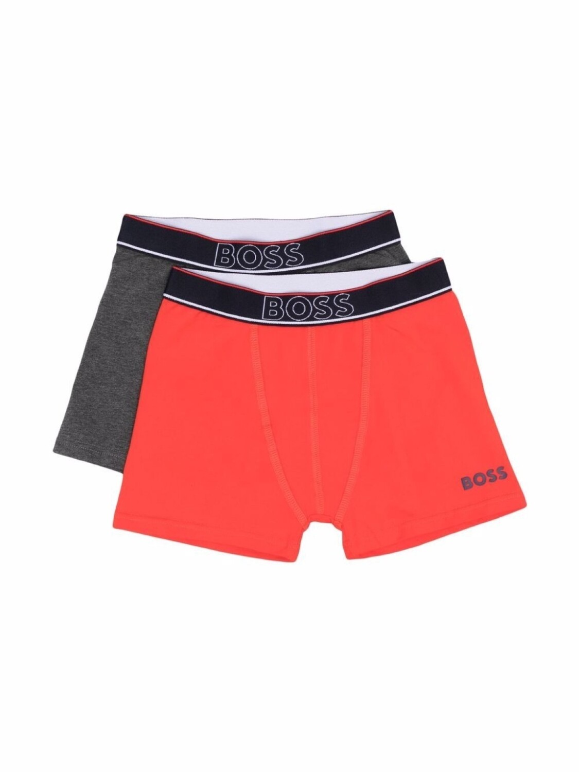 

Комплект из двух боксеров с логотипом BOSS Kidswear, красный