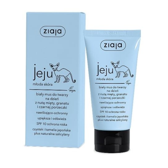 

Чеджу, белый дневной мусс для лица, SPF 10, 50 мл Ziaja