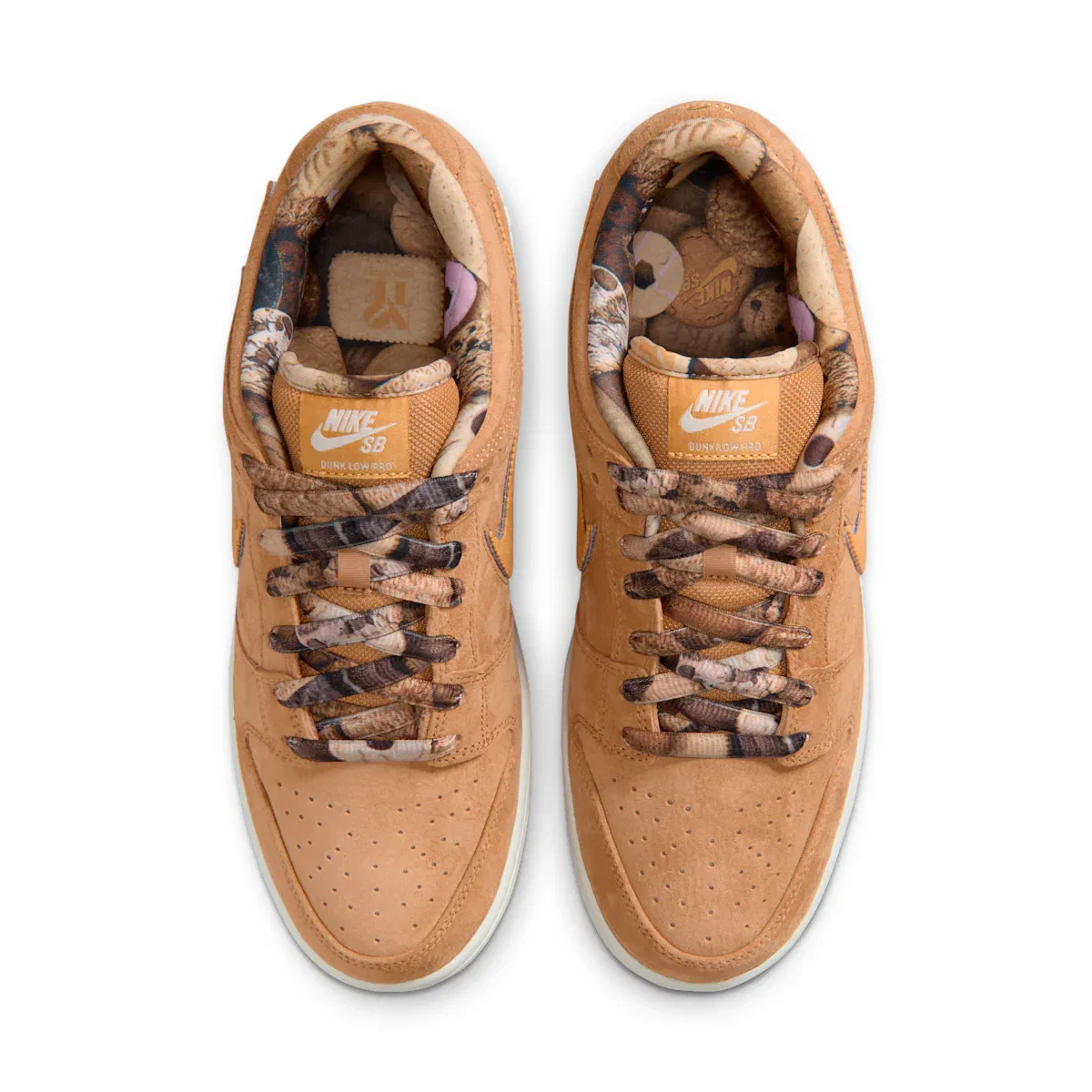 Мужские скейтбордистские кроссовки SB Dunk Low Pro Nike, коричневый — фото 4