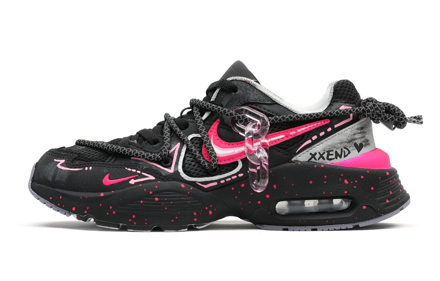 

Кроссовки Air Max Fusion женские с низким верхом, черные/пудровые Nike