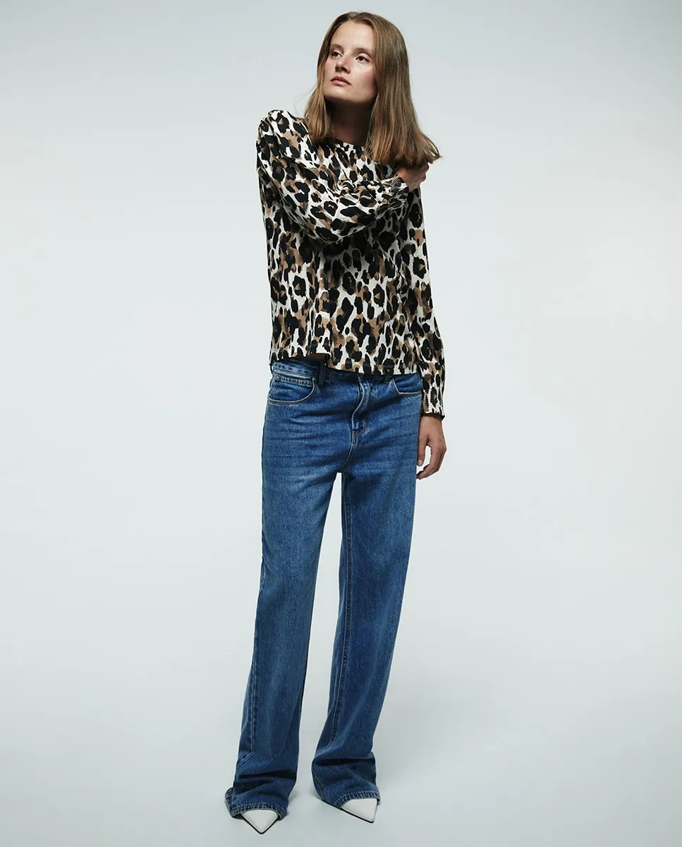 

Футболка с принтом Sfera, темно-коричневый