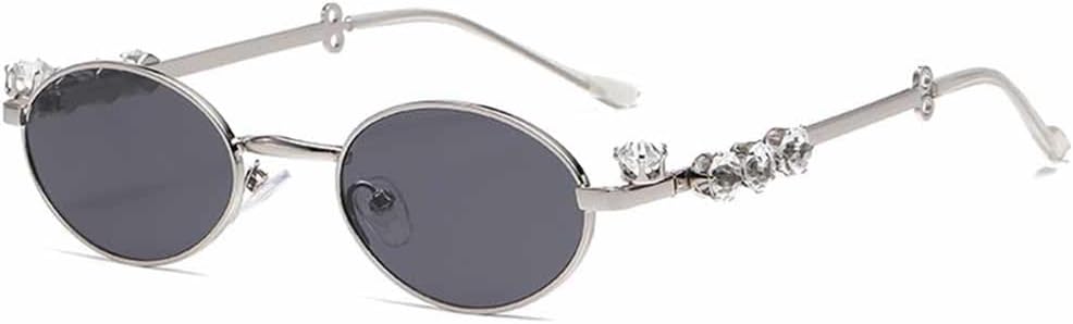 

Солнцезащитные очки без оправы со стразами для женщин и мужчин, повседневные, с градиентным переходом цвета, для летней пляжной вечеринки, с защитой от УФ-излучения UV400 VFDHN, 5