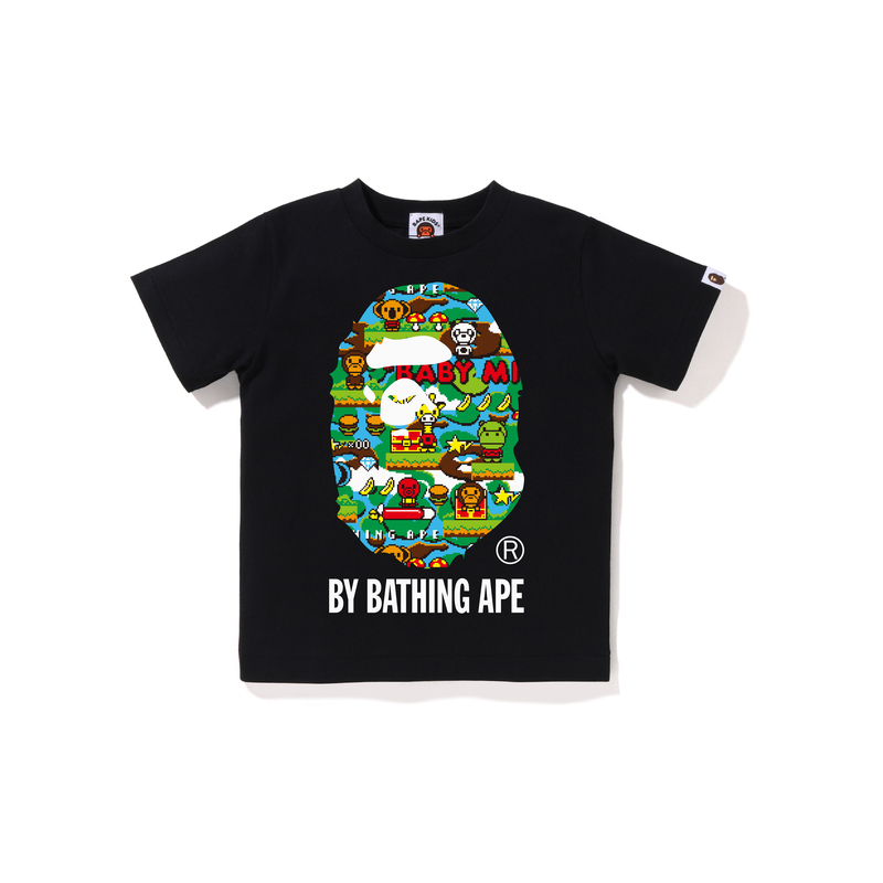

Детская футболка A BATHING APE, черная BKX